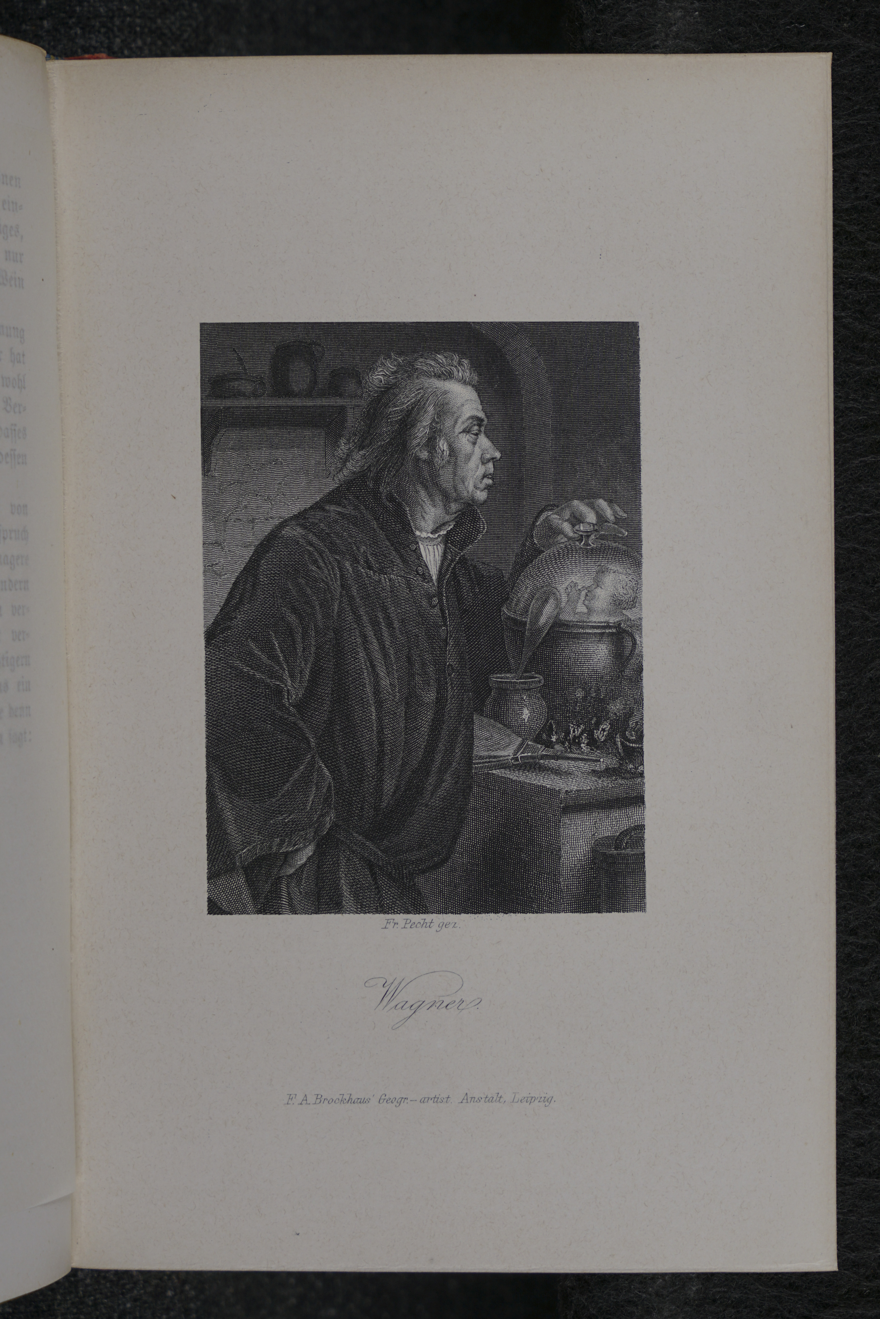 Page with steel engraving of Wagner.