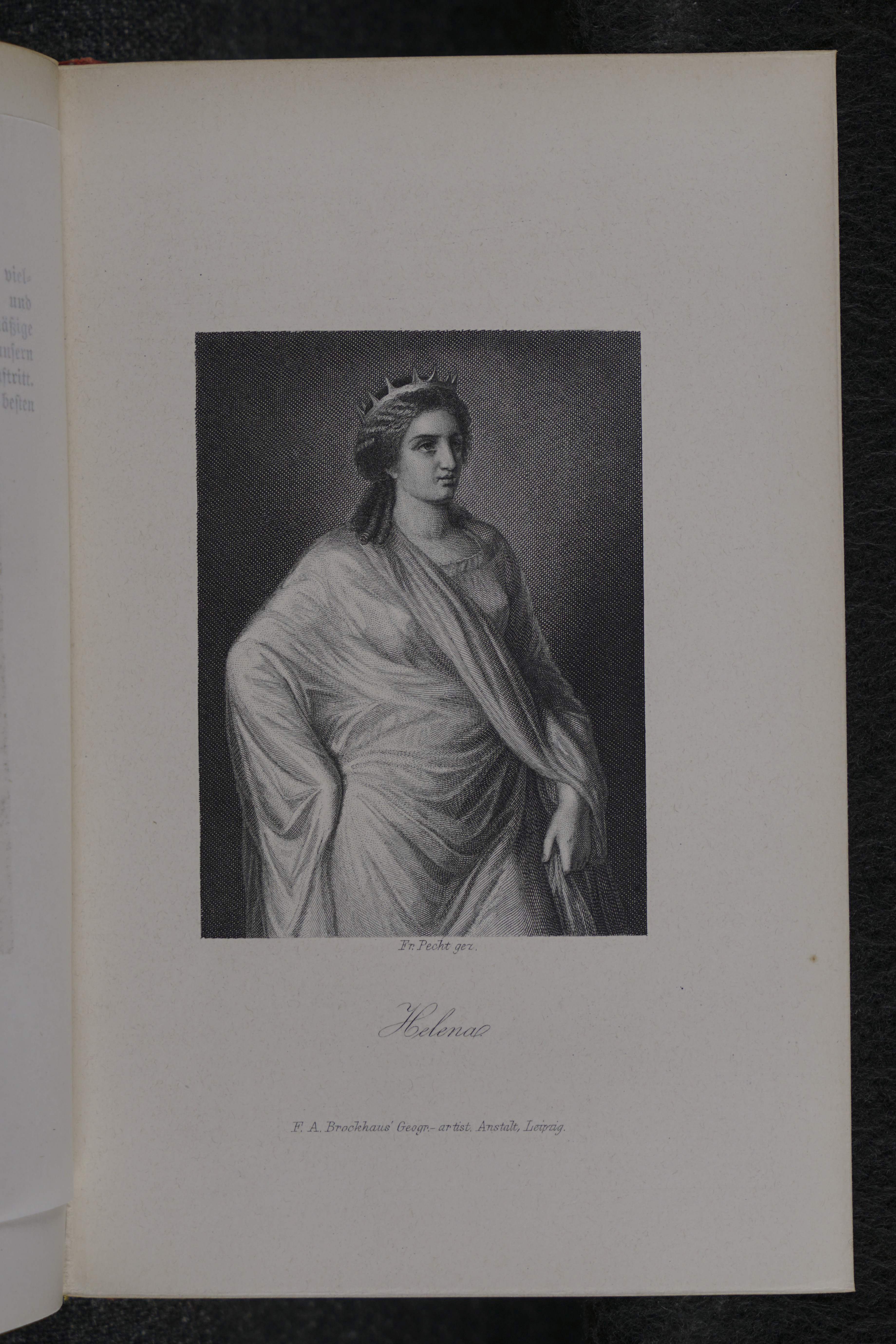 Page with steel engraving of Helena.